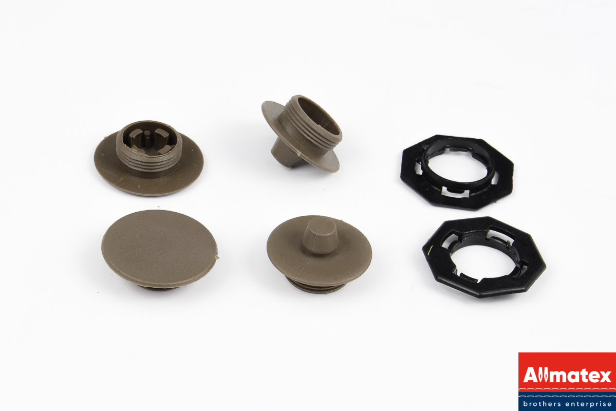 Клипса для 3D ковров (4части) коричневая