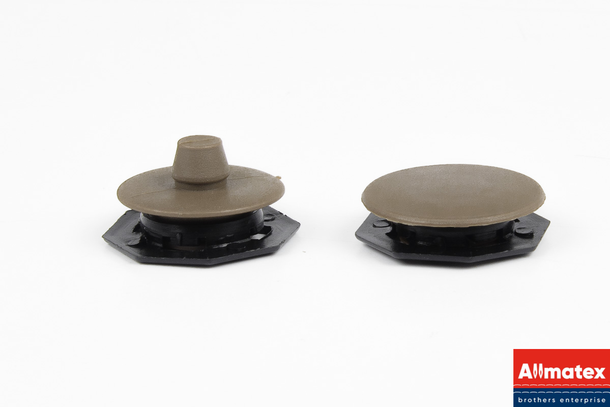 Клипса для 3D ковров (4части) коричневая Клипса для 3D ковров (4части) коричневая