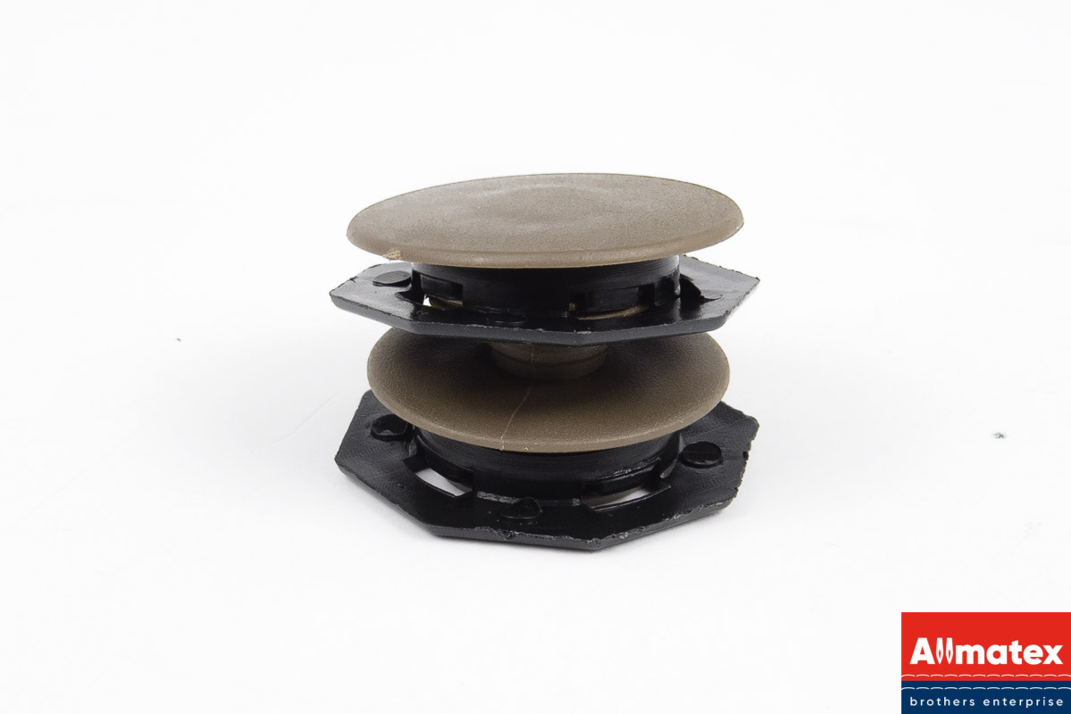 Клипса для 3D ковров (4части) коричневая