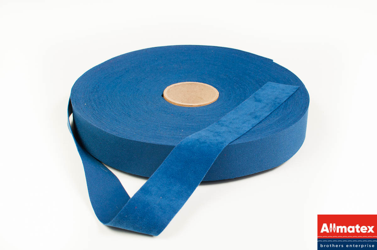 Лента бархатная MICROTEX темно-синяя 35 мм