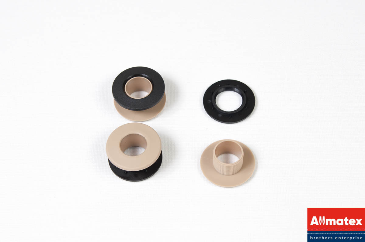 Люверс пластиковый бежевый длинный (l -11 мм, Ø14 мм) Люверс пластиковый бежевый длинный (l -11 мм, Ø14 мм)