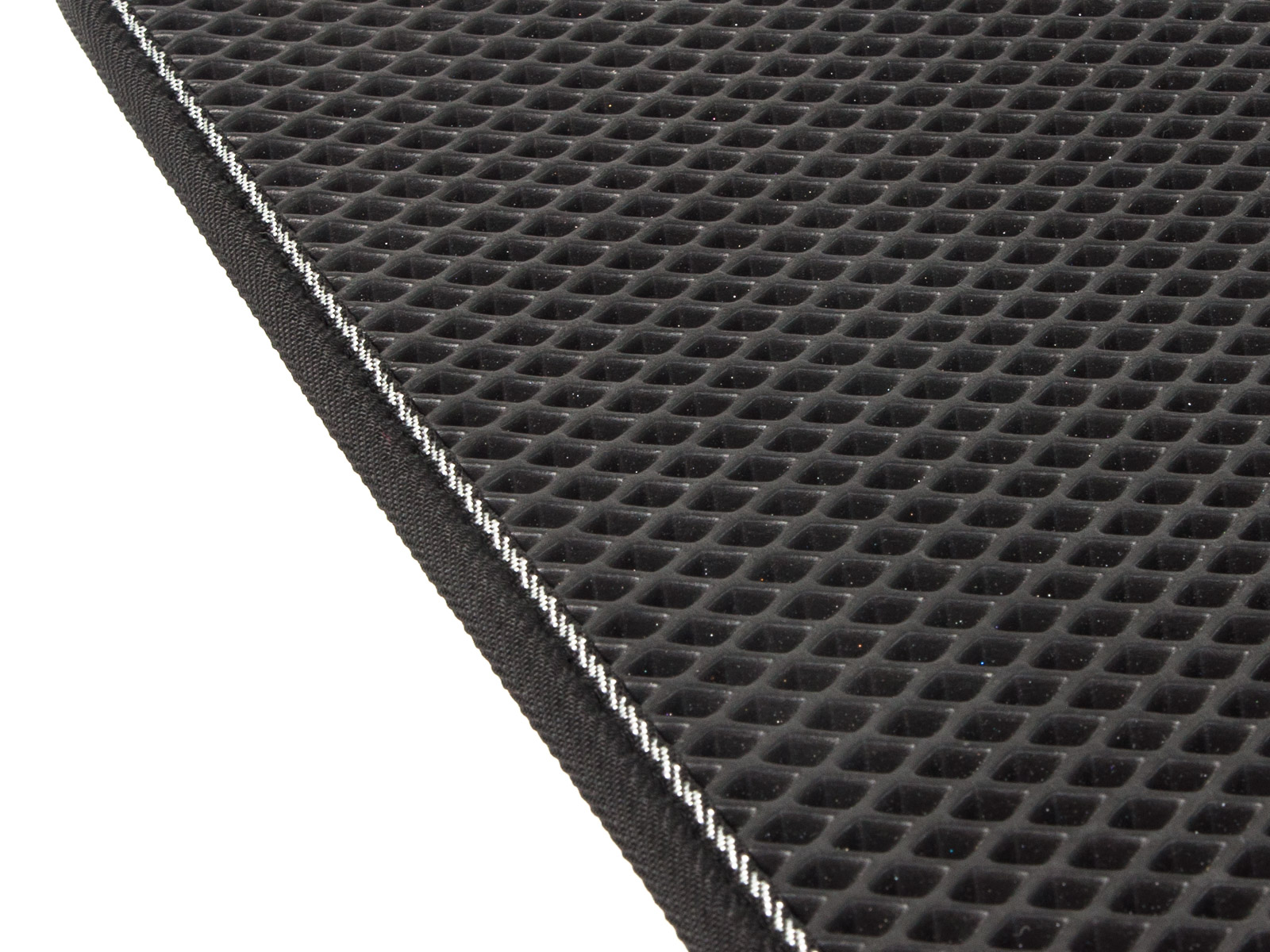 Стропа окантовочная чёрная с белой полосой 30 мм