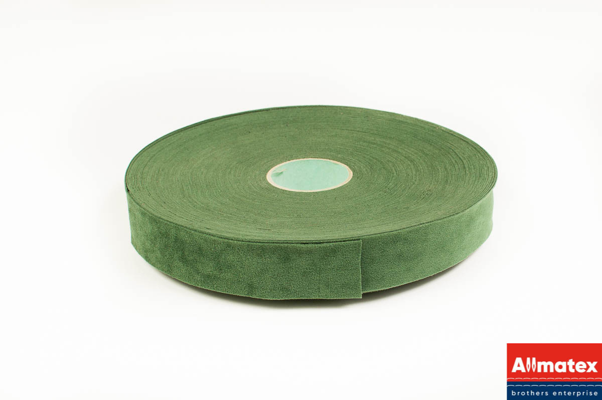 Лента бархатная MICROTEX зеленая 35 мм