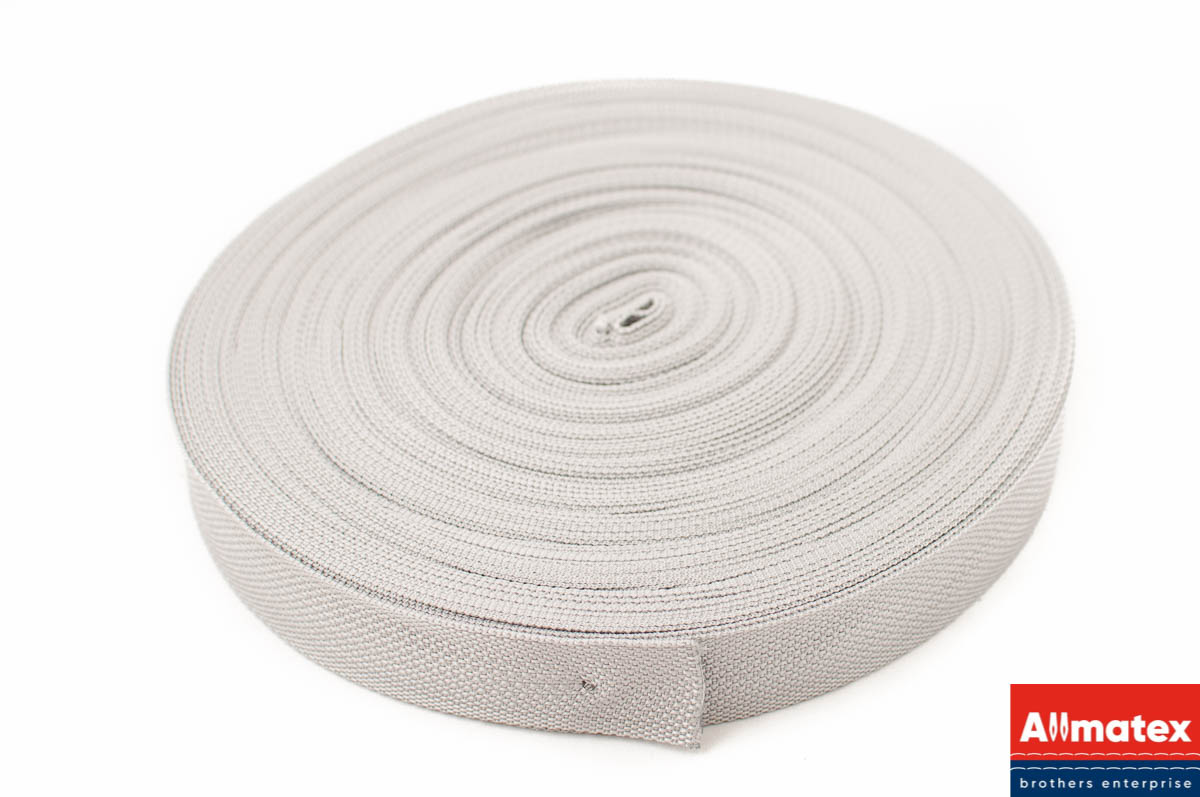 Стропа окантовочная серая 30 мм