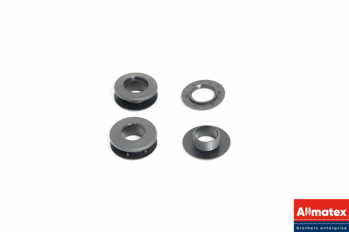 Люверс пластиковый короткий ( l-7 мм, Ø14 мм) Люверс пластиковый короткий ( l-7 мм, Ø14 мм)