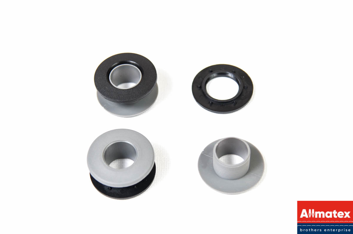 Люверс пластиковый серый длинный (l -11 мм, Ø14 мм) Люверс пластиковый серый длинный (l -11 мм, Ø14 мм)