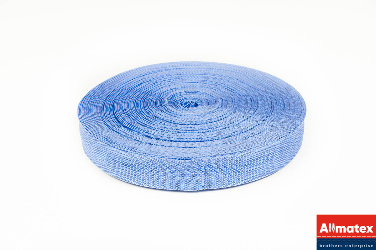Стропа окантовочная голубая 30 мм