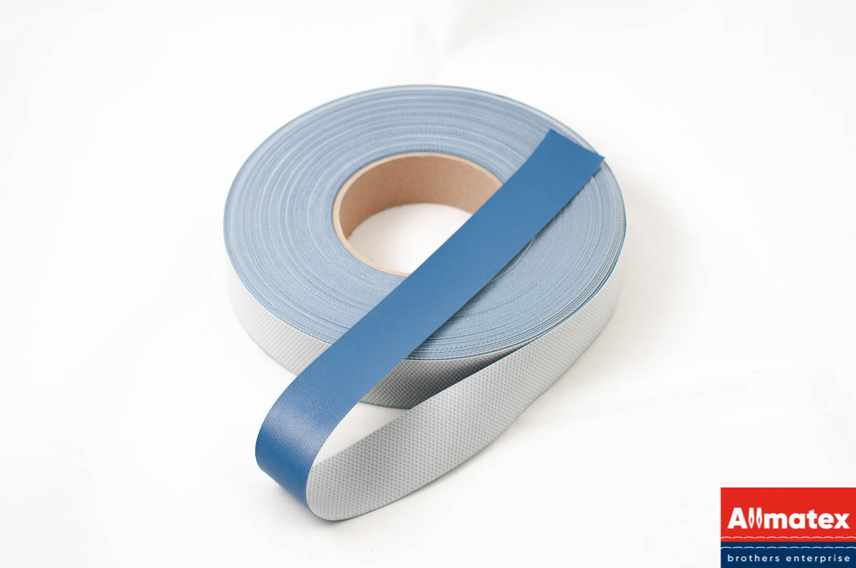 Лента из экокожи Amax синяя 30 мм