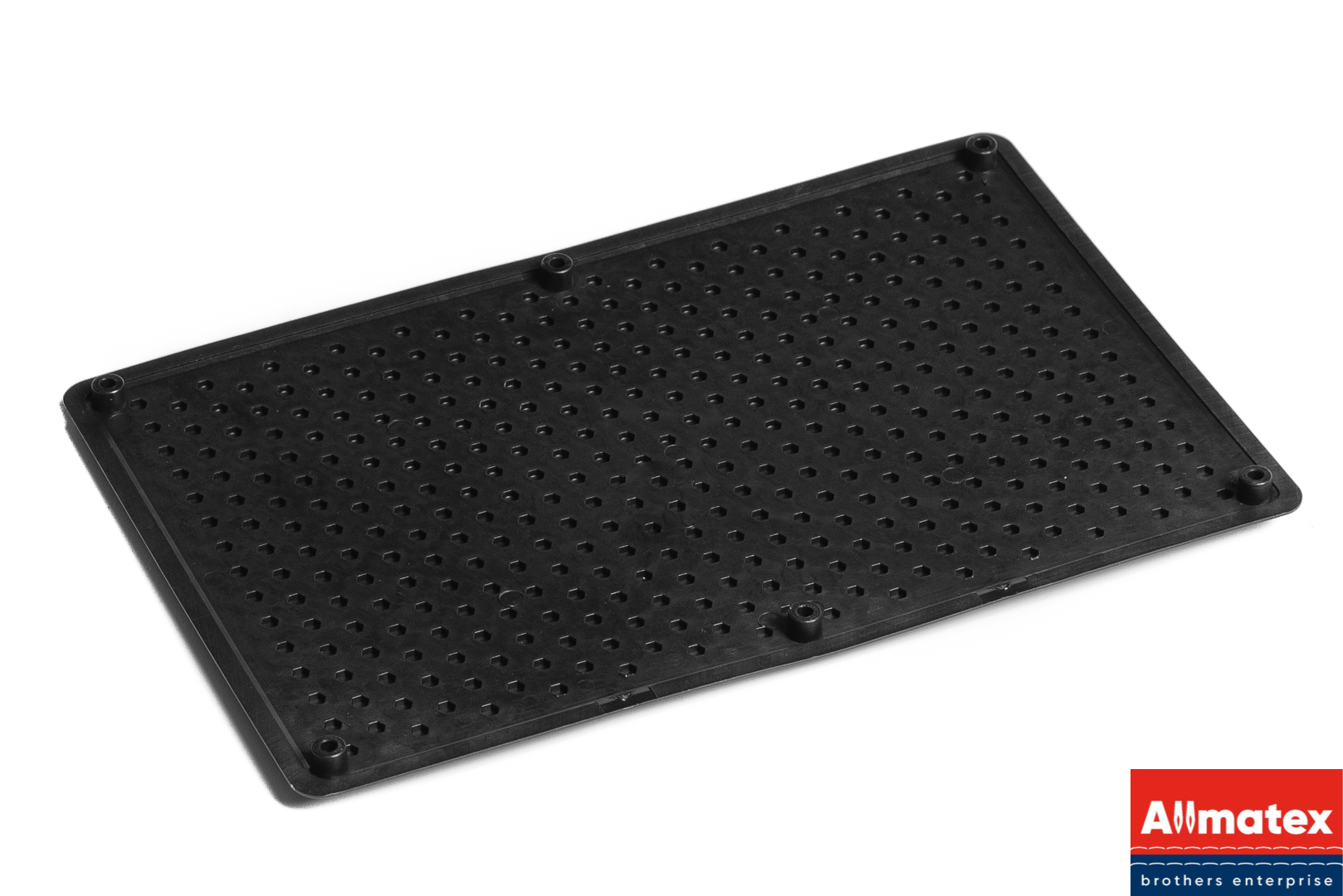 Подпятник пластиковый ALLMATEX сота (черный) 