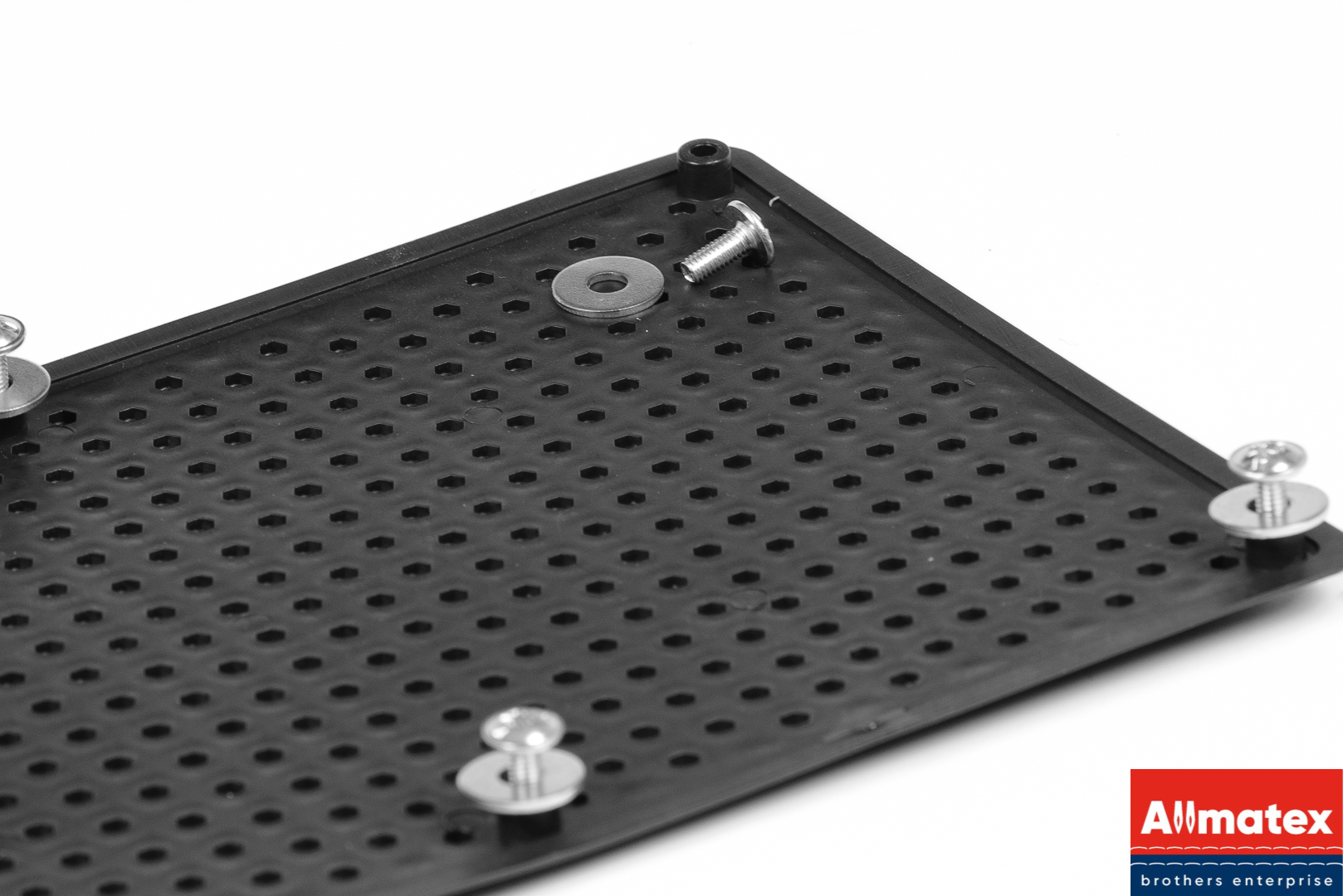 Подпятник пластиковый ALLMATEX ромб (черный) 