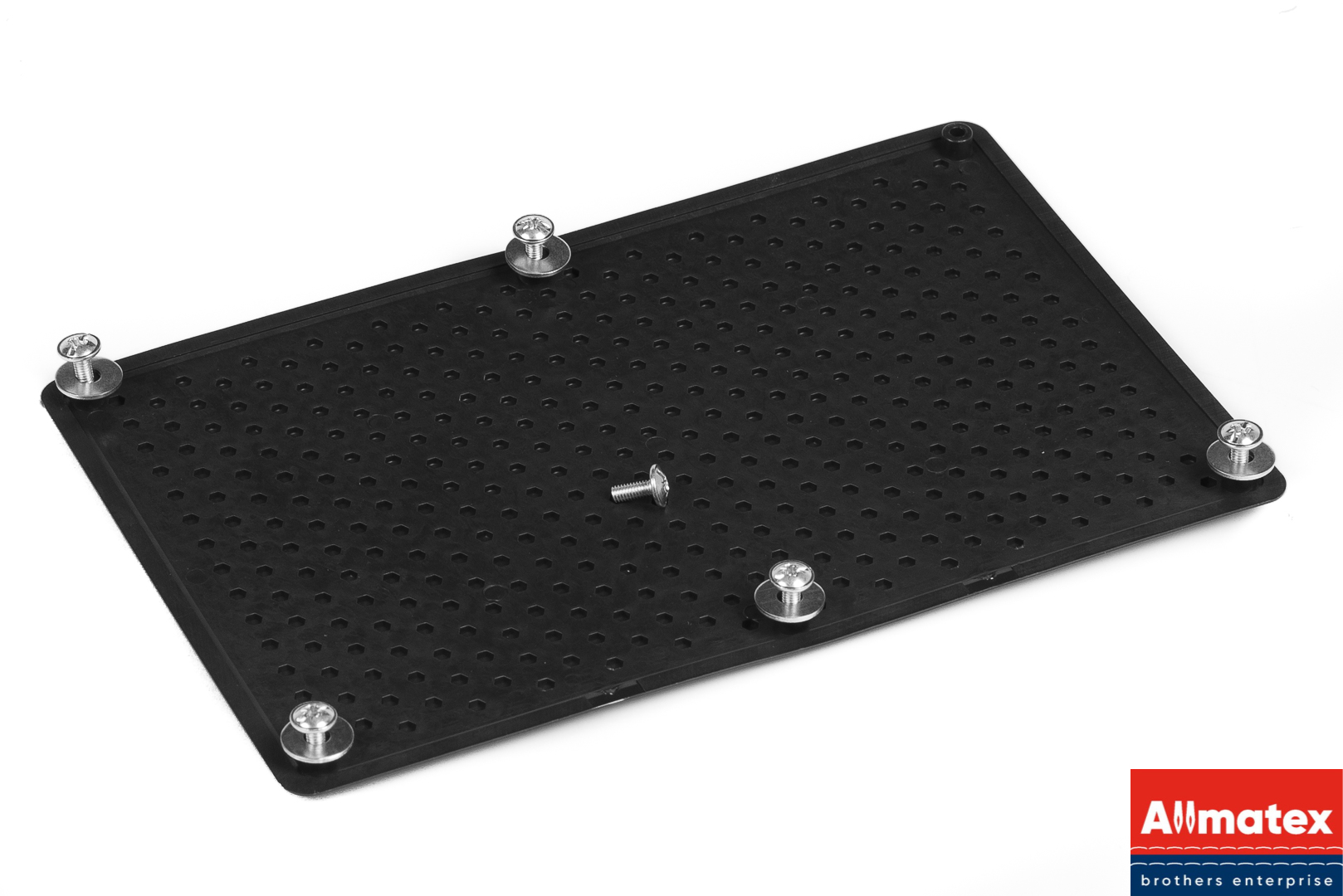 Подпятник пластиковый ALLMATEX ромб (черный) 