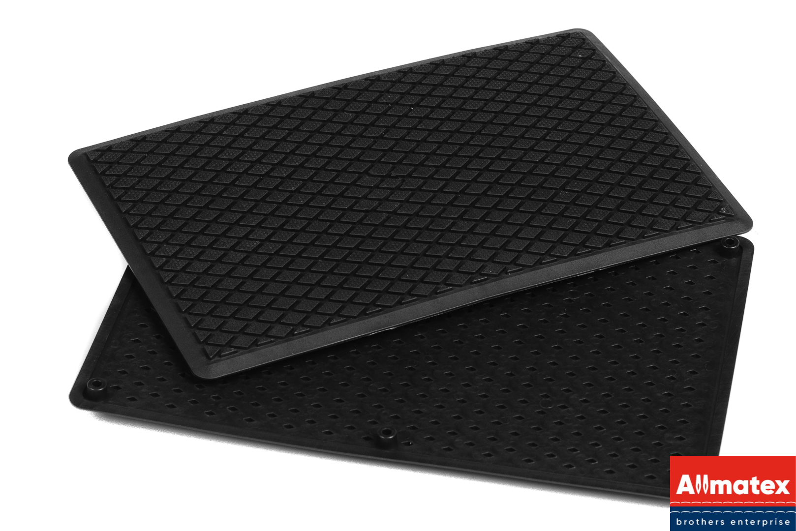 Подпятник пластиковый ALLMATEX ромб (черный)  Подпятник пластиковый ALLMATEX ромб (черный)