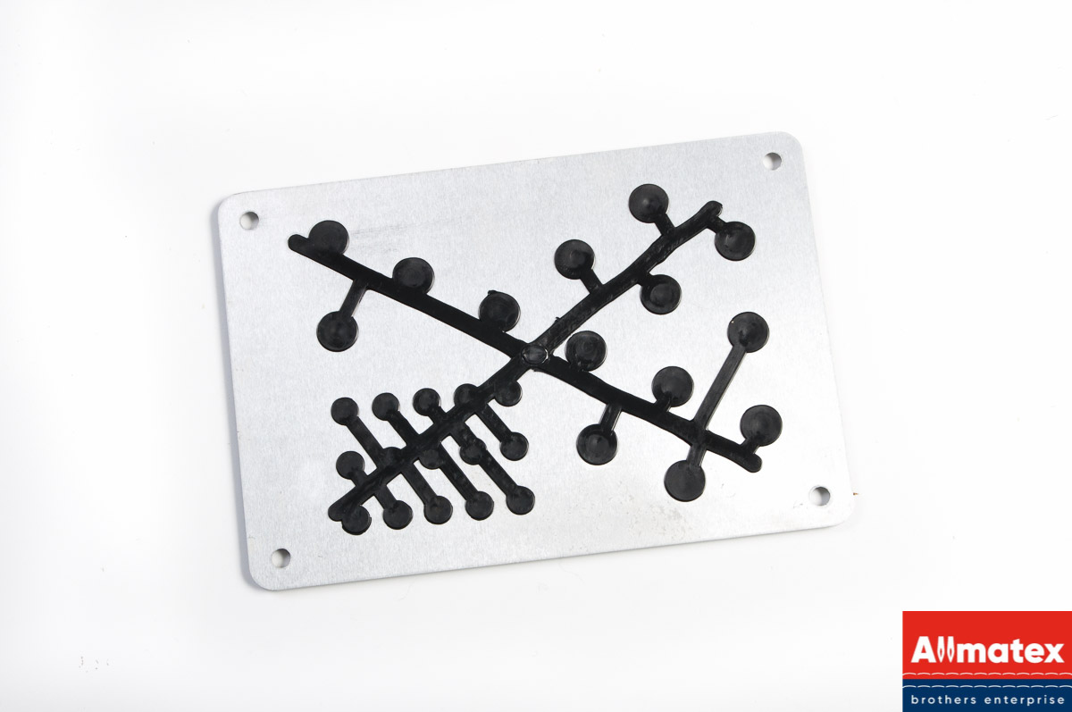 Подпятник алюминиевый XNX-5 шлифованный с креплением на болтах