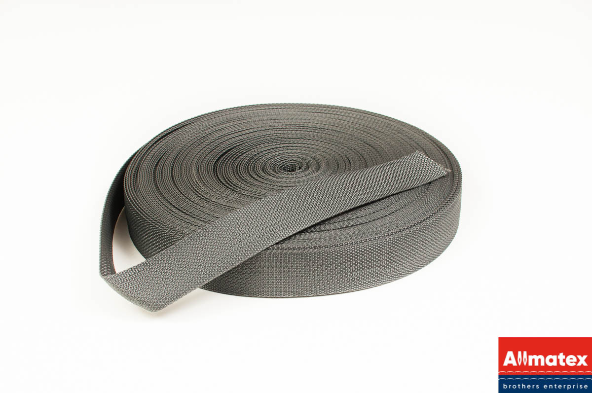 Стропа окантовочная темно-серая 30 мм