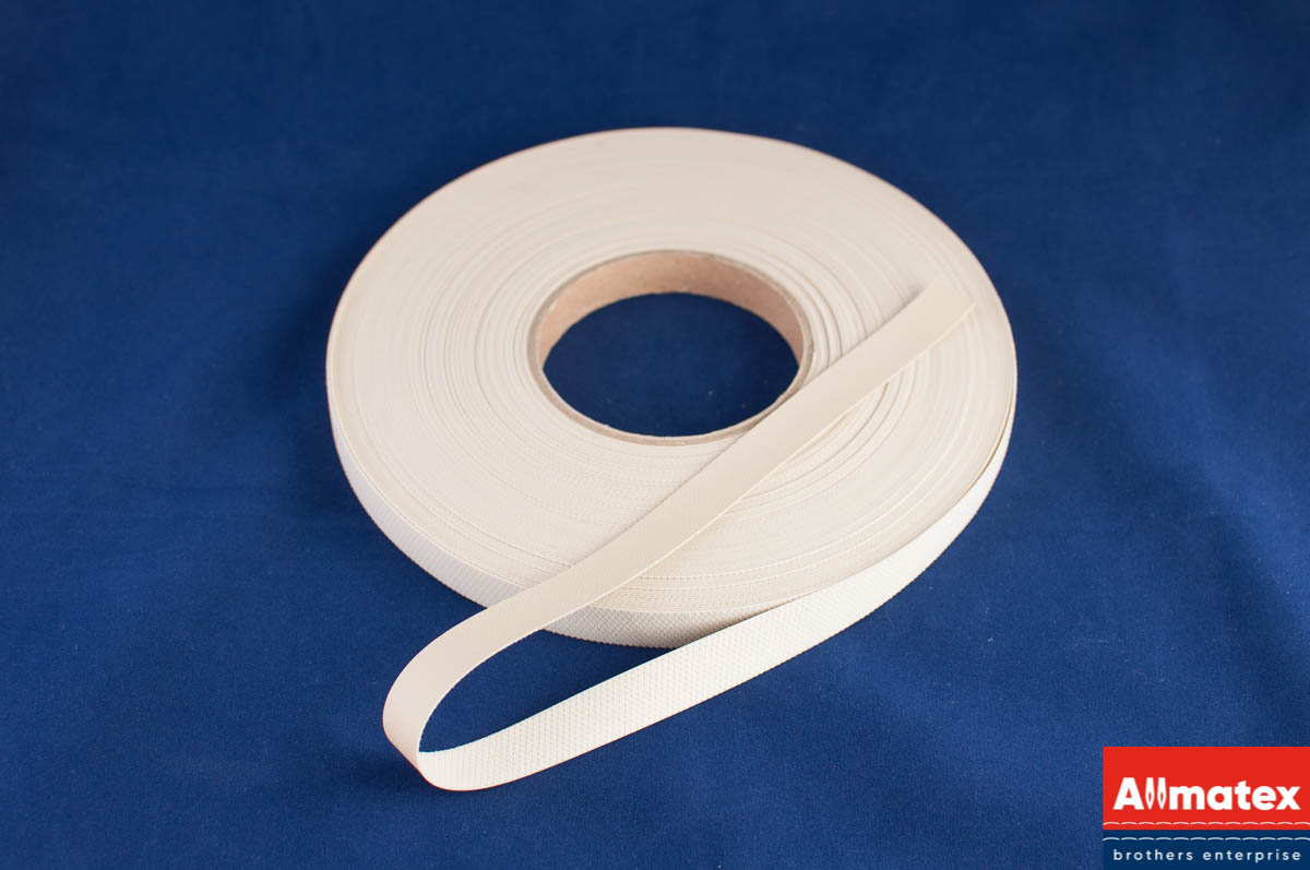 Лента из экокожи Amax бежевая 15 мм