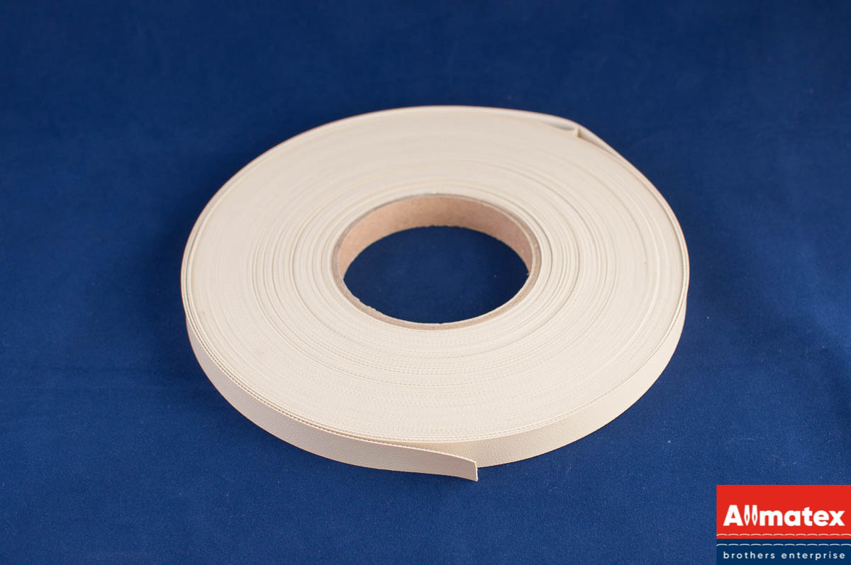 Лента из экокожи Amax бежевая 15 мм