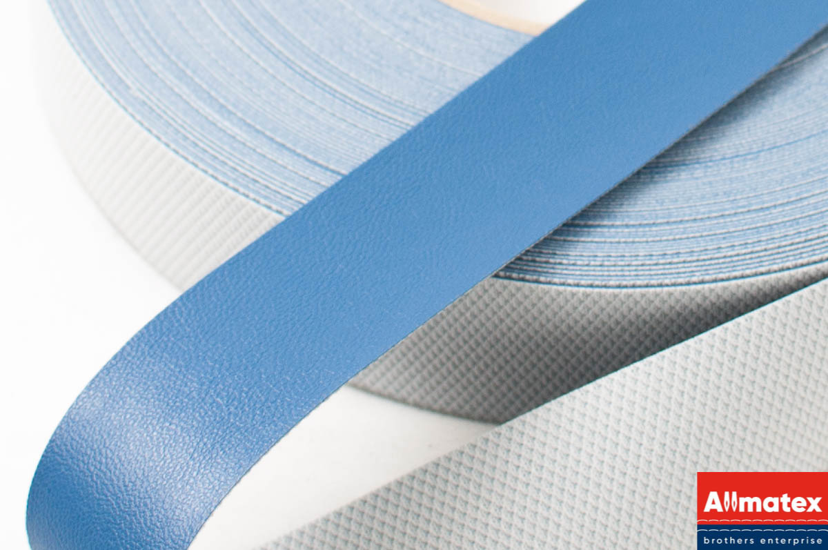 Лента из экокожи Amax синяя 30 мм