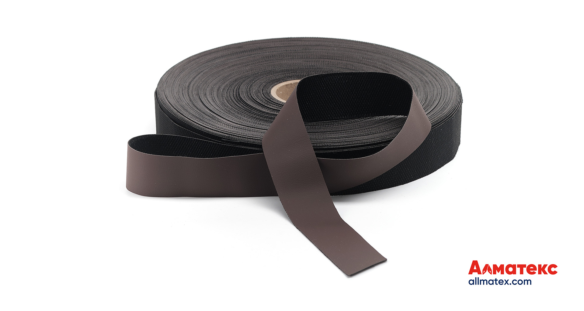 Лента нубуковая светло-коричневая 35 мм