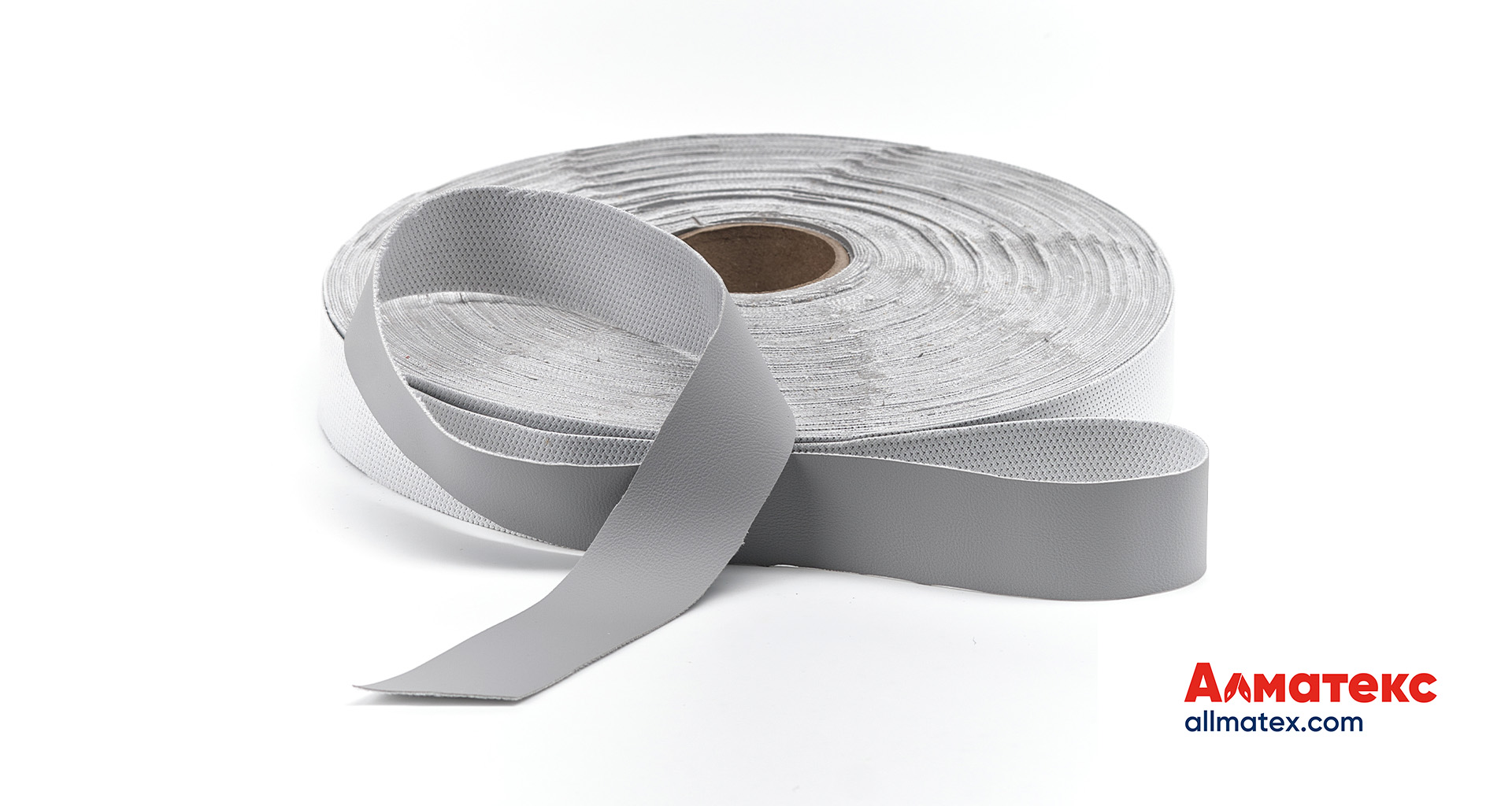Лента нубуковая серая 35 мм