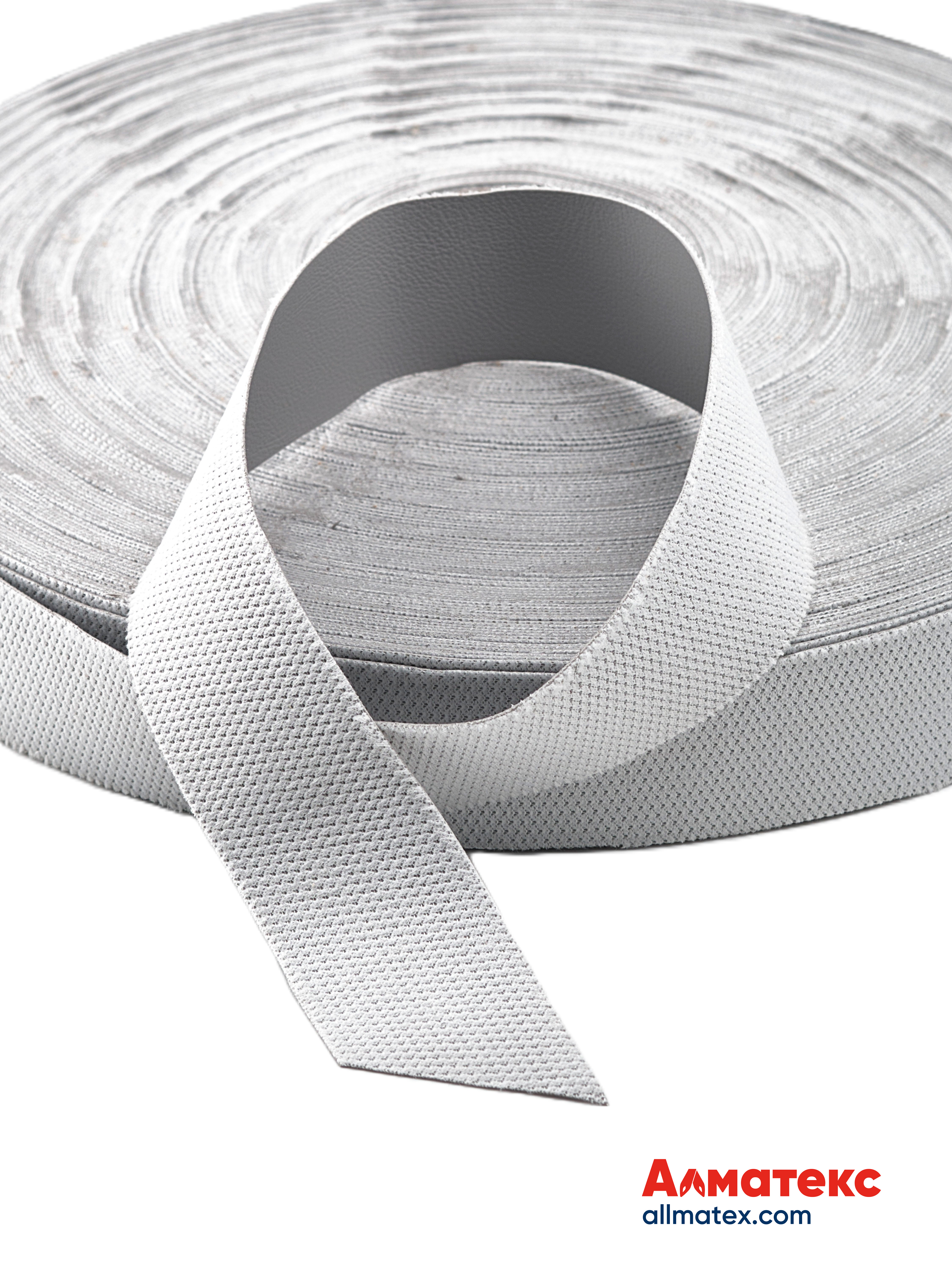 Лента нубуковая серая 35 мм