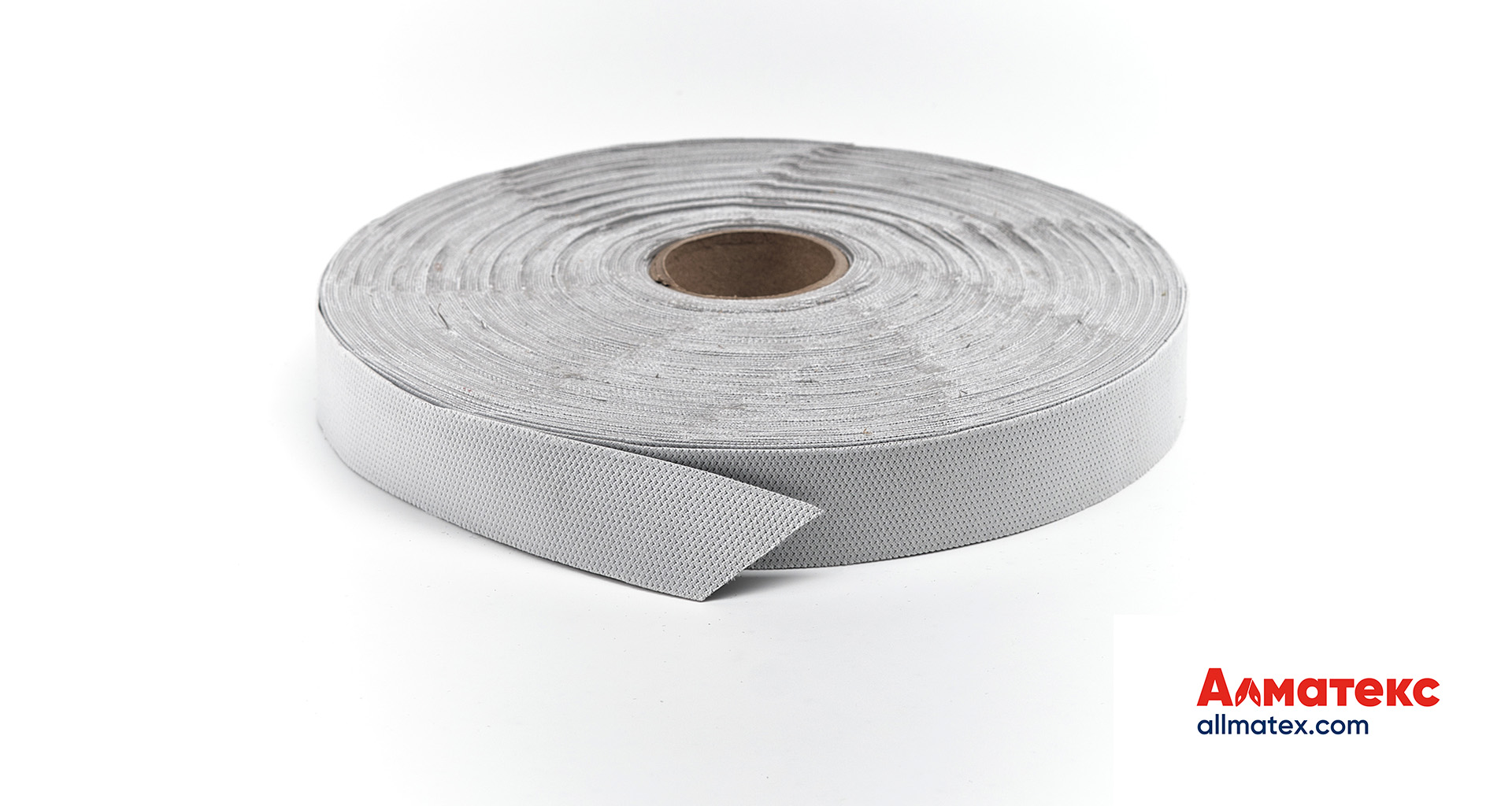 Лента нубуковая серая 35 мм