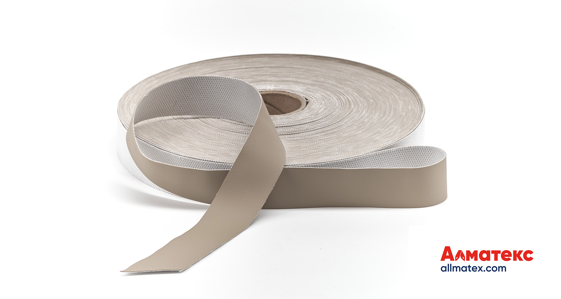 Лента нубуковая бежевая 30 мм