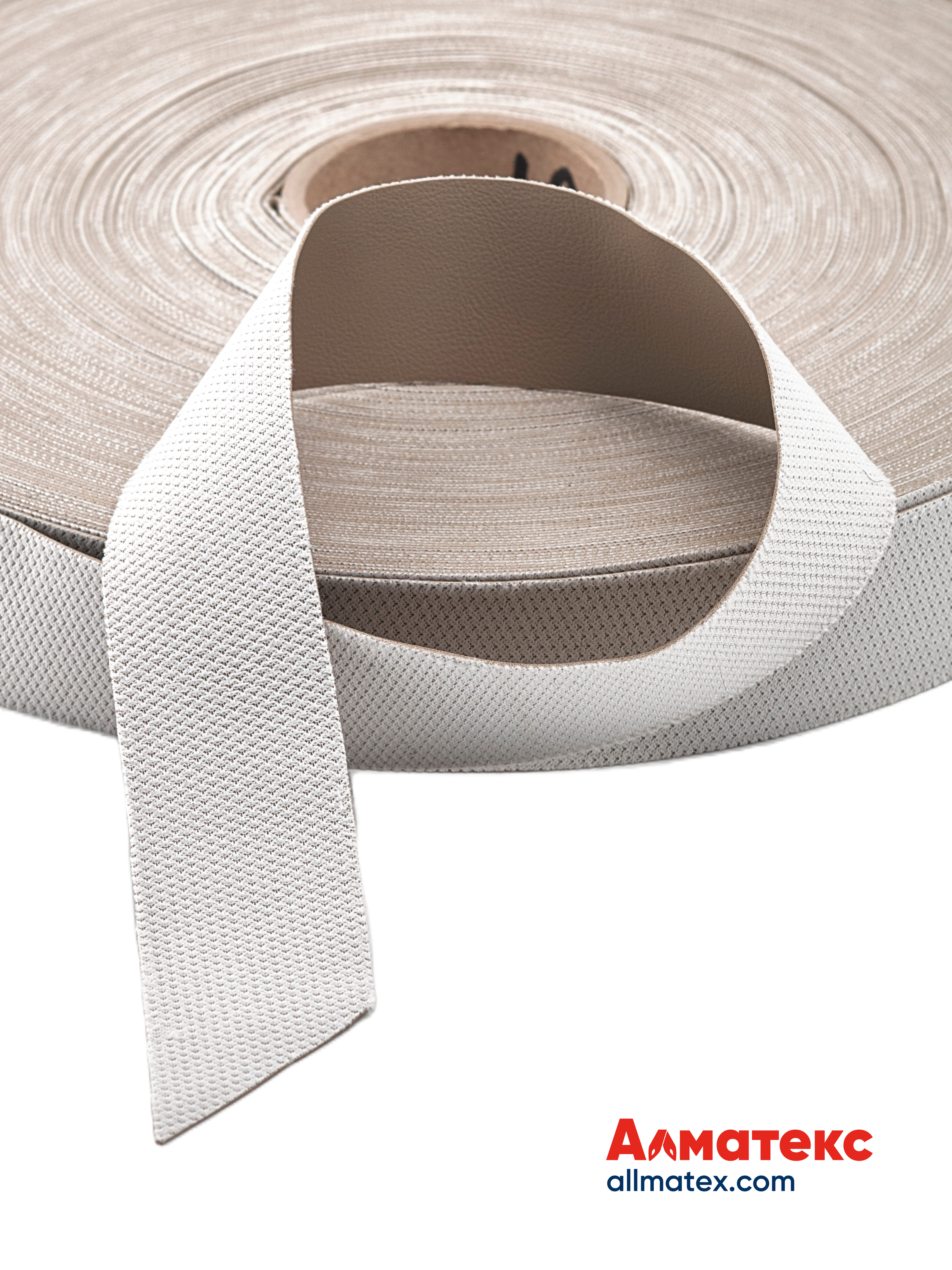 Лента нубуковая бежевая 35 мм