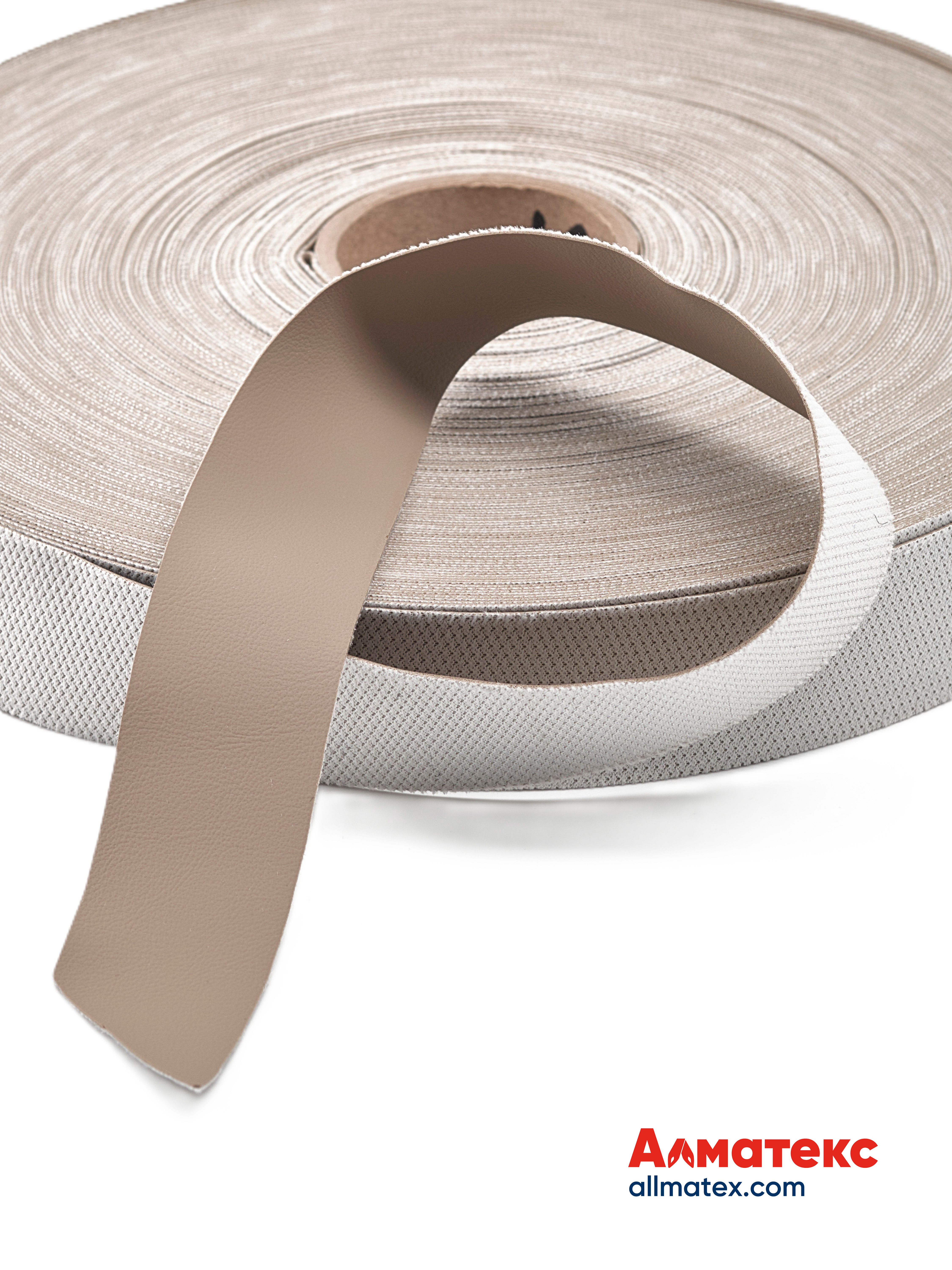 Лента нубуковая бежевая 35 мм
