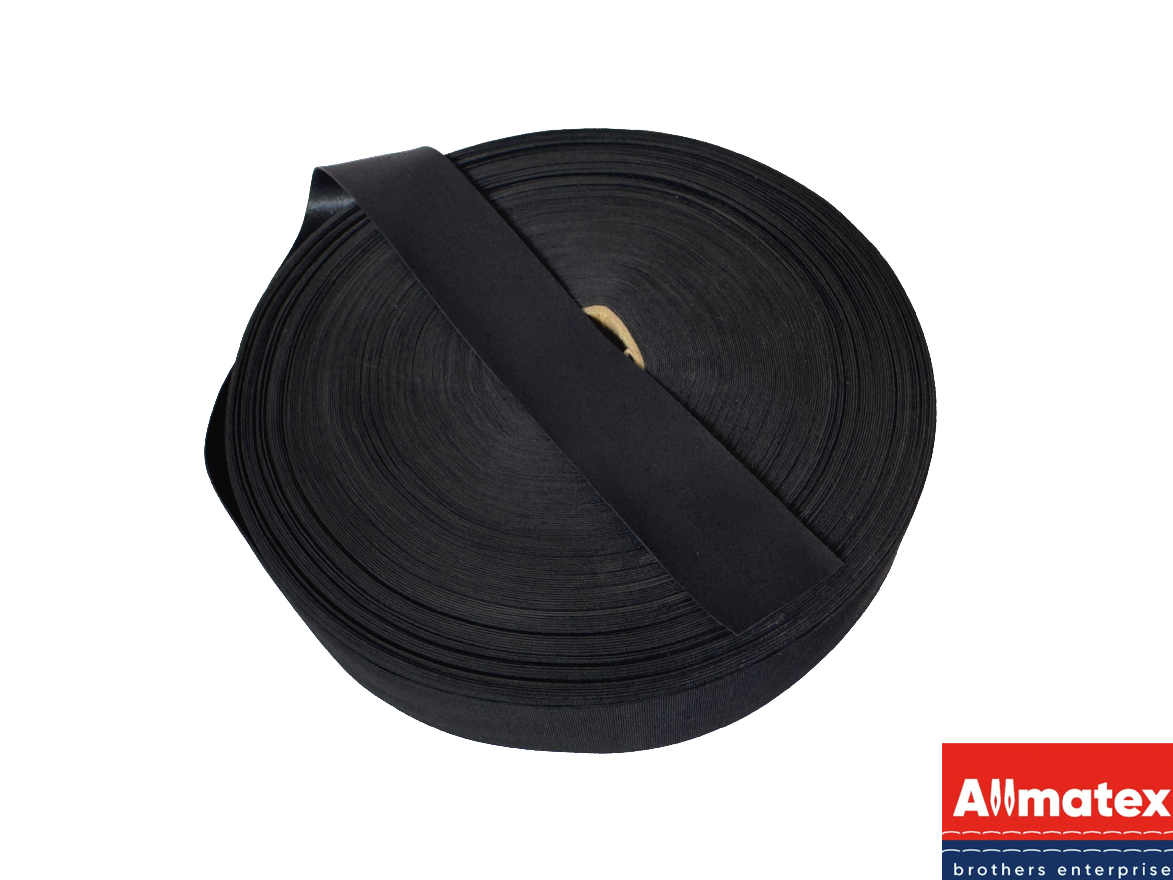 Лента нубуковая 30 мм черная