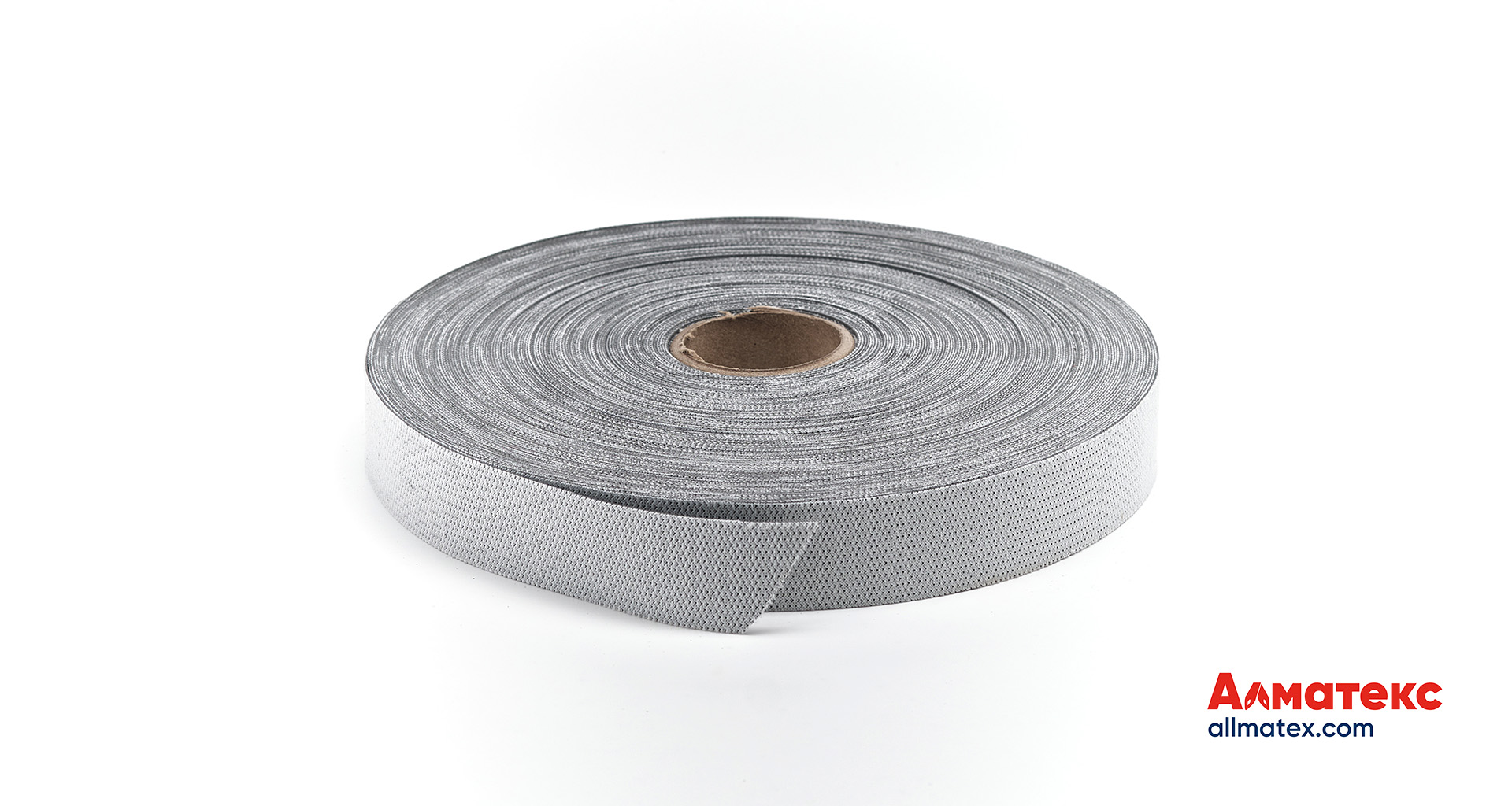Лента нубуковая серая (46) AL820, ширина 40мм 