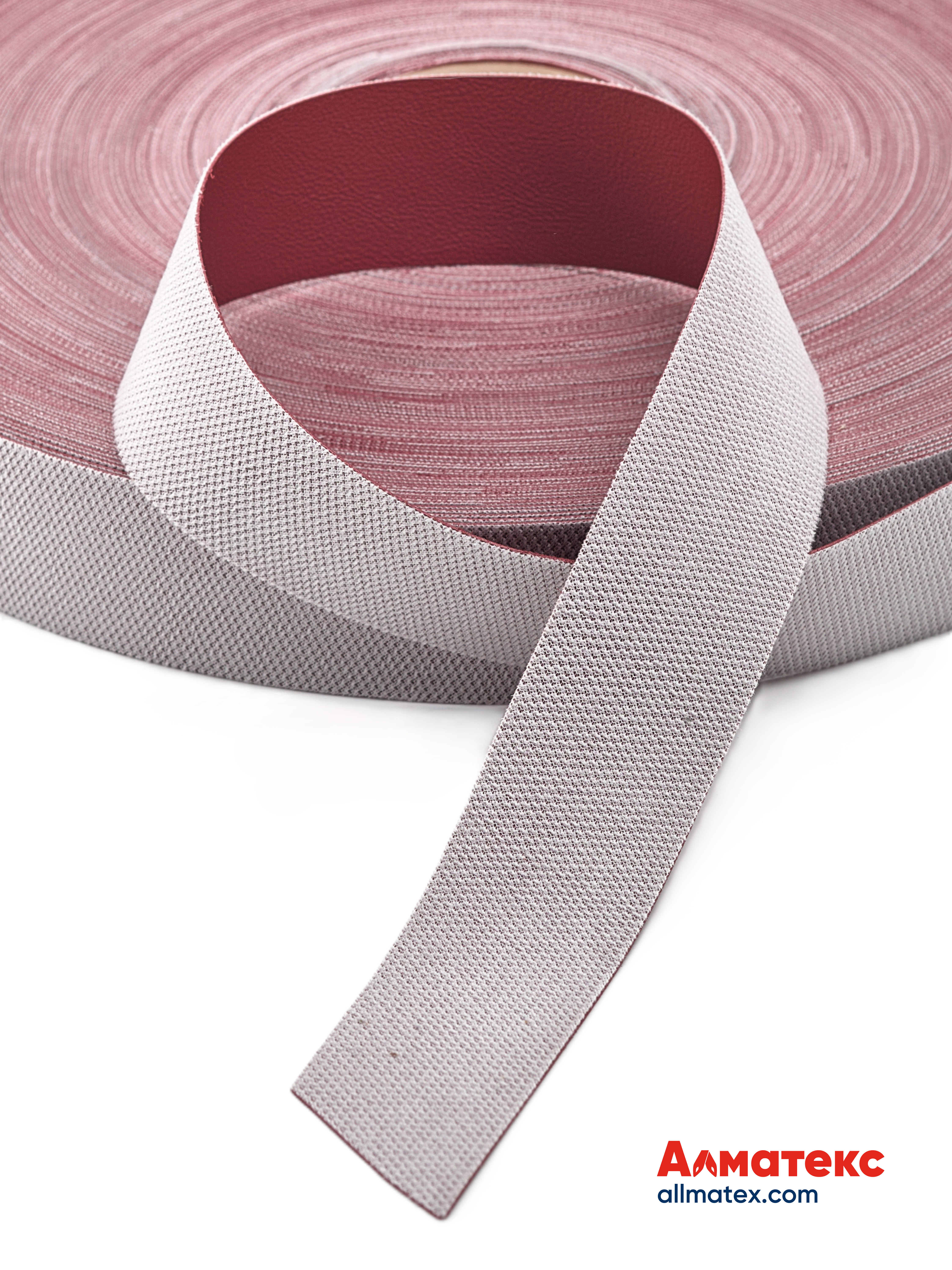 Лента нубуковая бордовая 30 мм