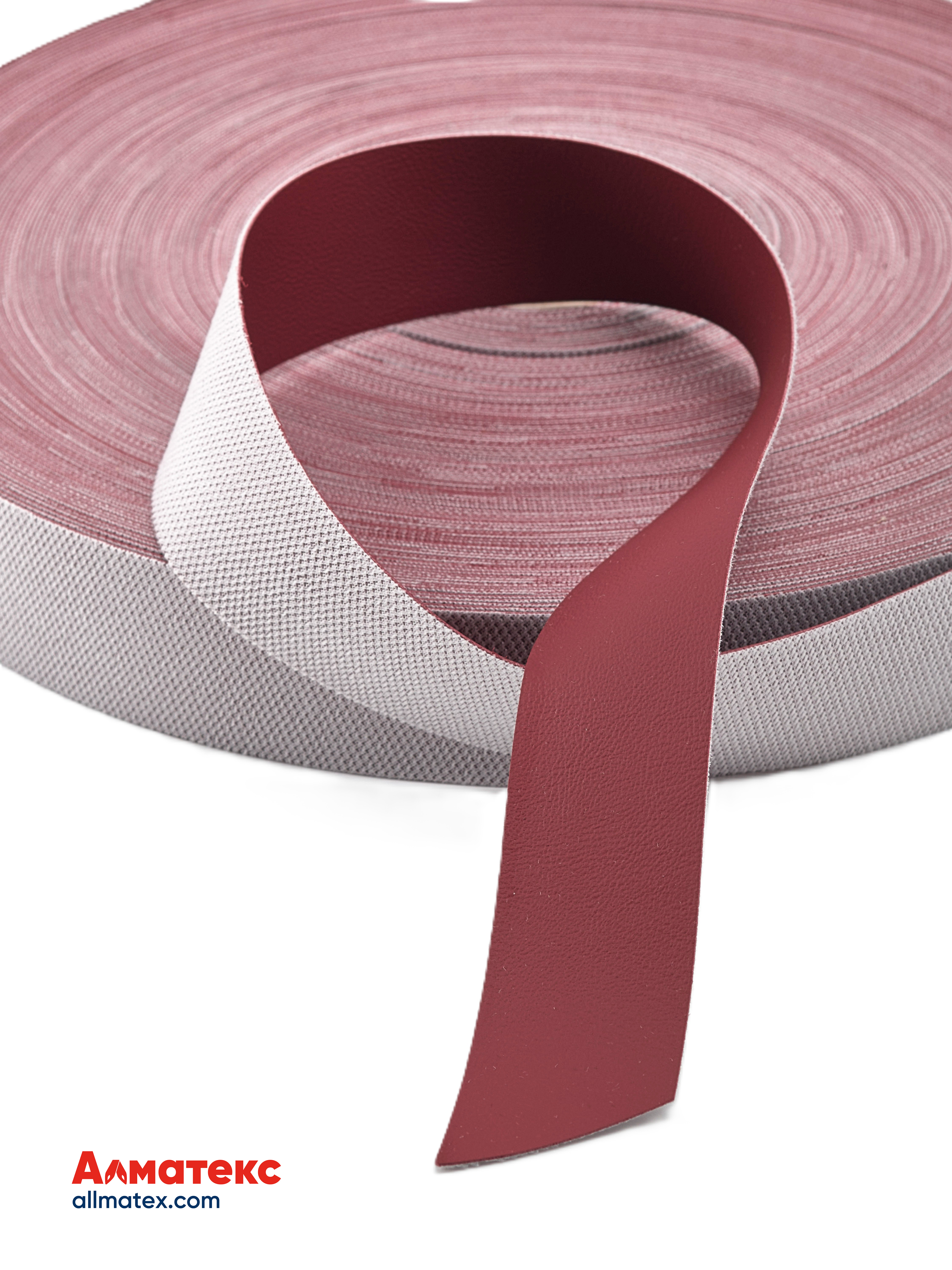 Лента нубуковая бордовая 30 мм