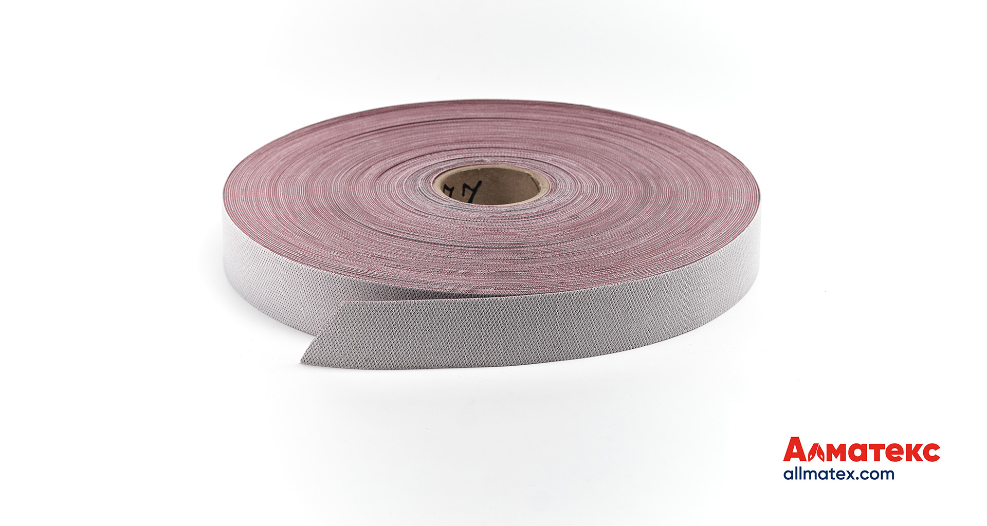 Лента нубуковая бордовая 30 мм