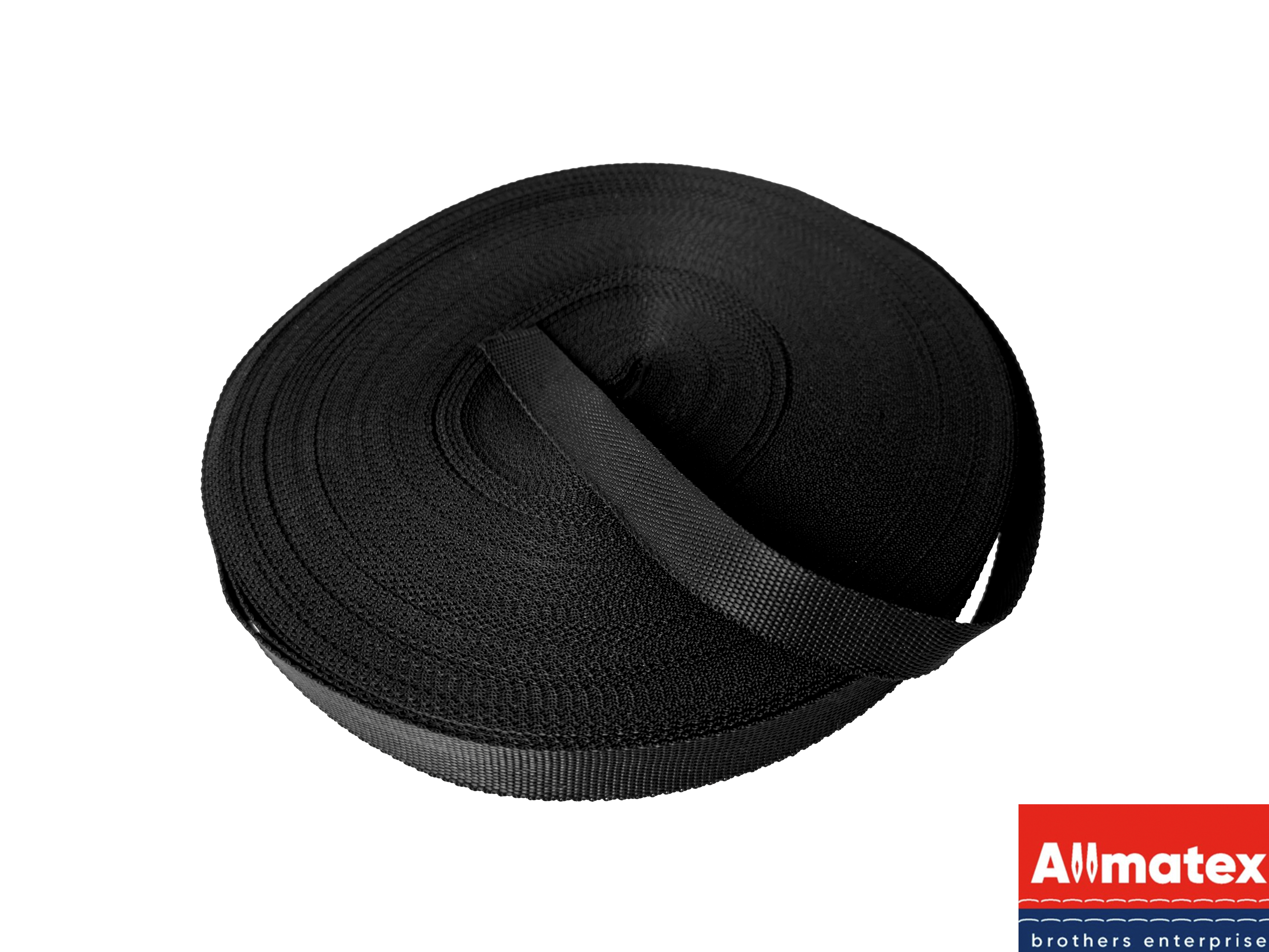 Стропа окантовочная чёрная 20 мм