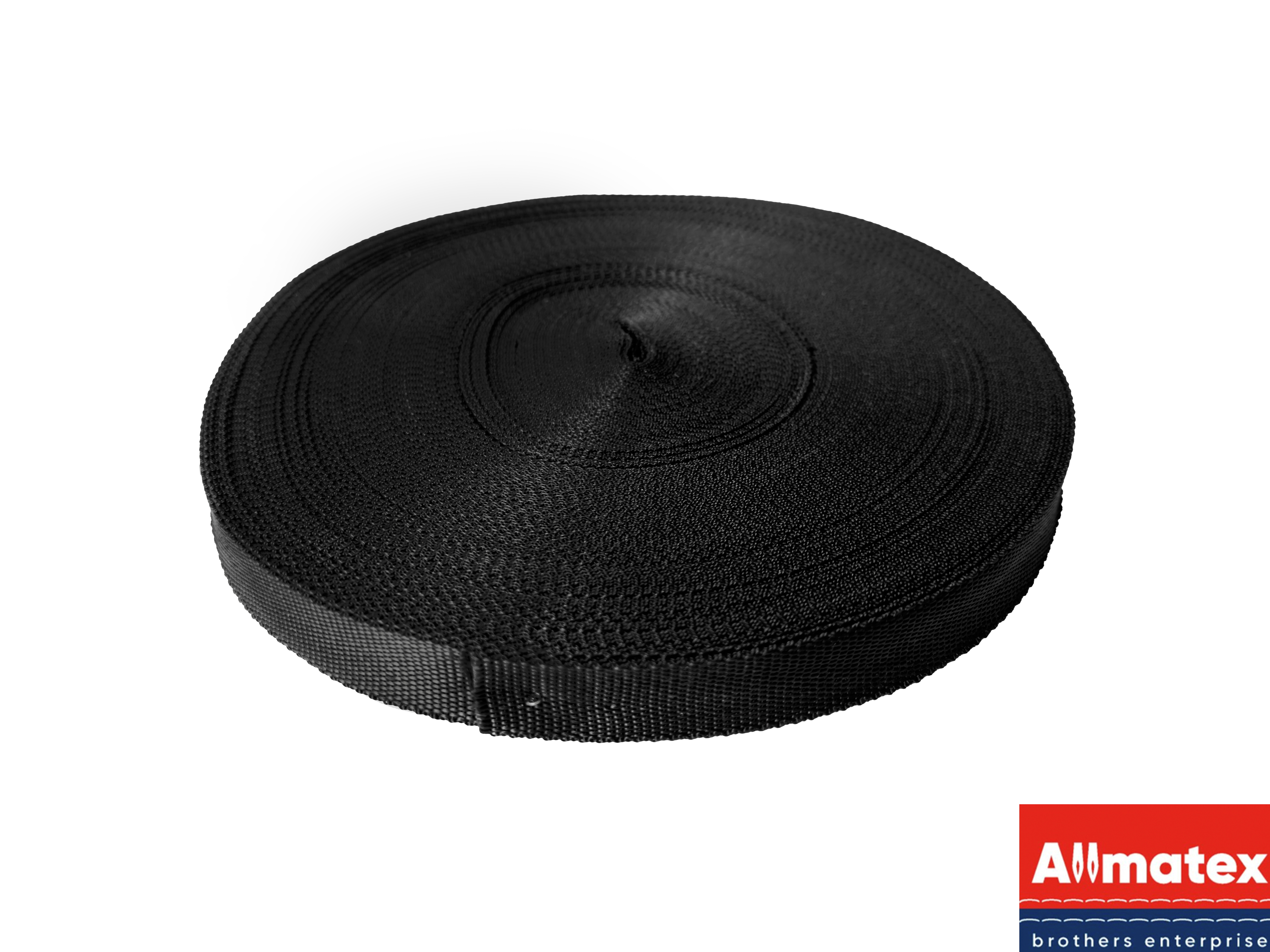 Стропа окантовочная чёрная 20 мм