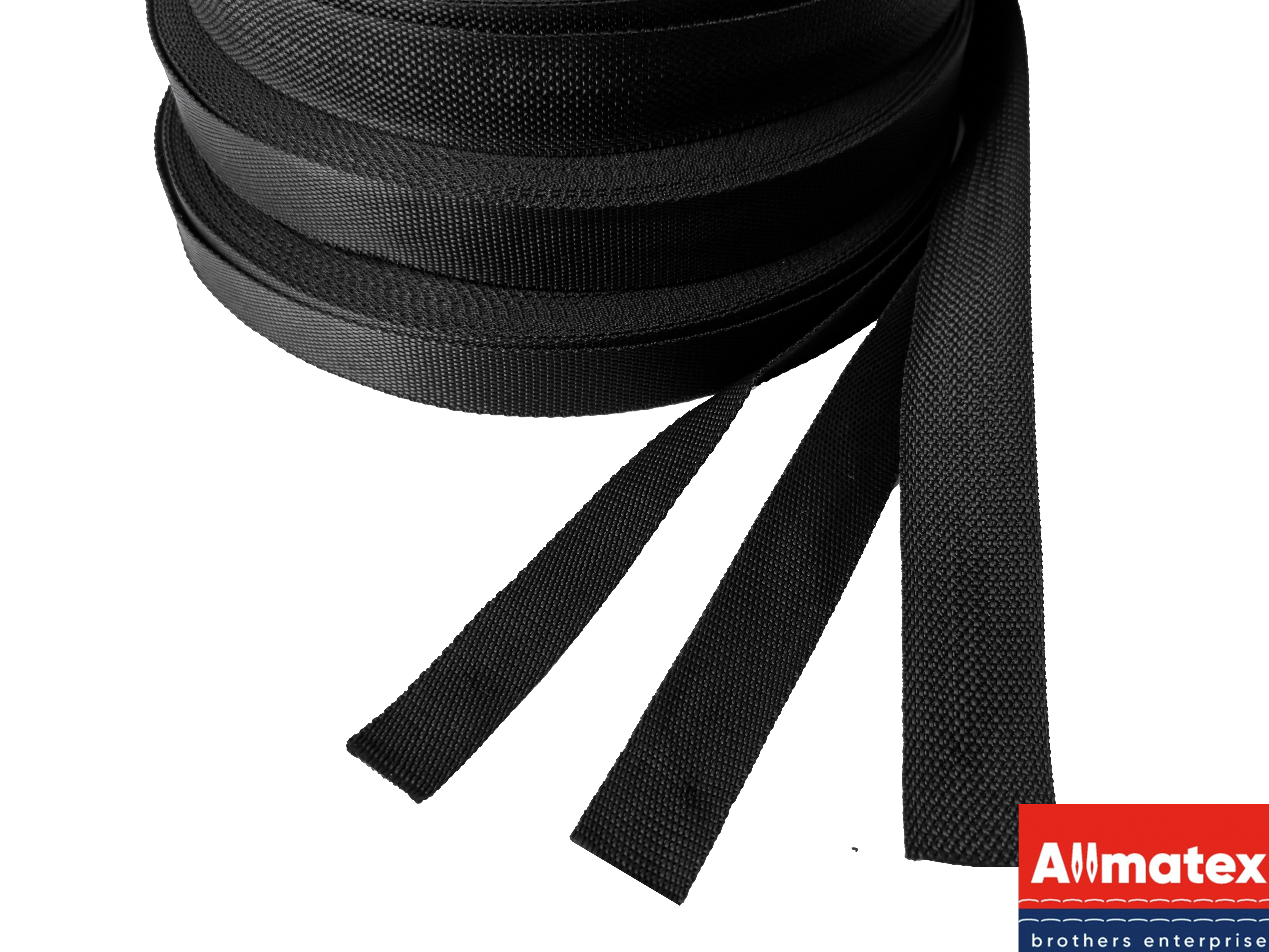 Стропа окантовочная чёрная 20 мм