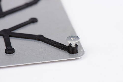 фото Подпятник алюминиевый XNX-5 шлифованный с креплением на саморезах